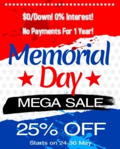 Memorial Day sale, Conservation Construction of Texas